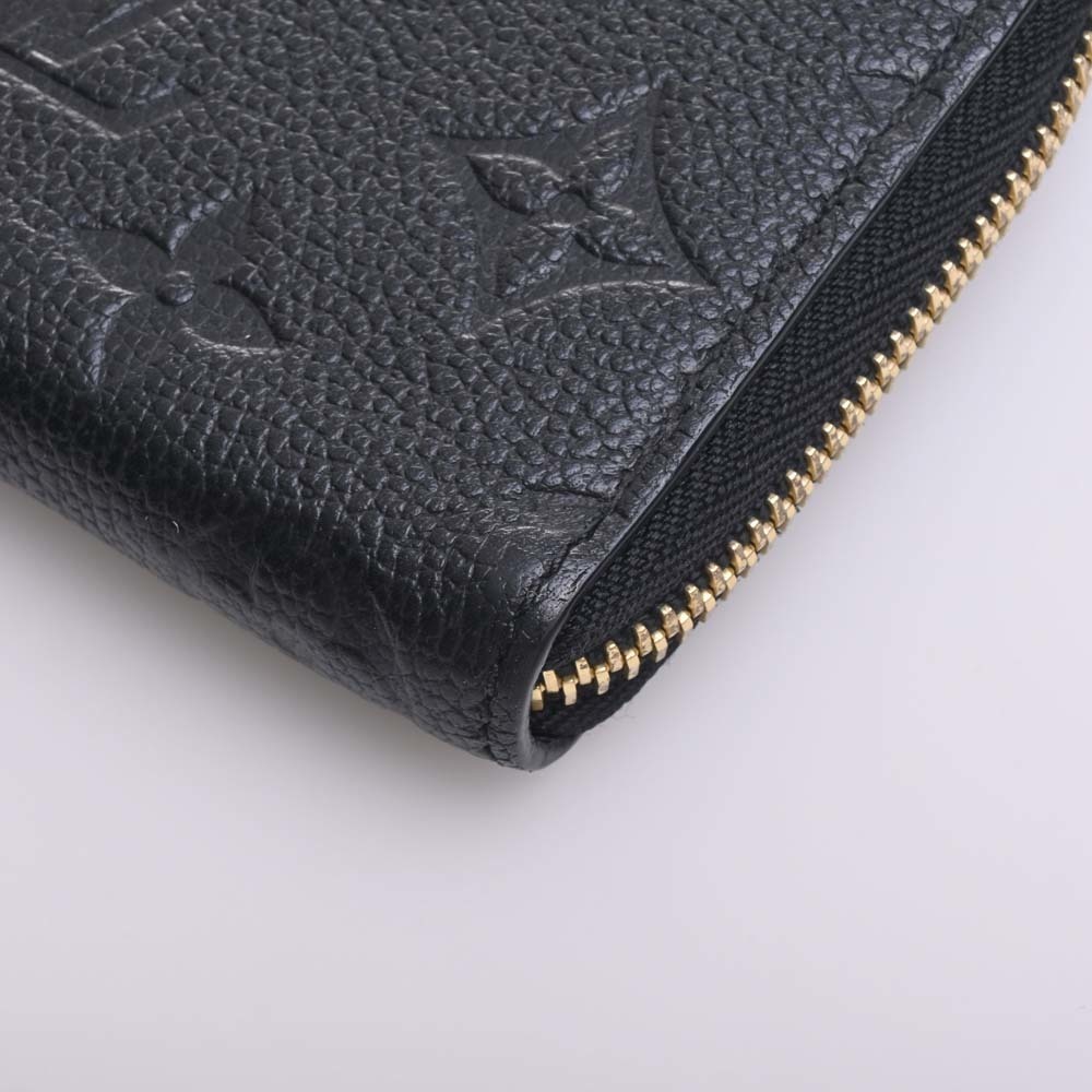 LOUIS VUITTON CLEMENCE Monogram Empreinte Noir Black WALLET Leather M60171
