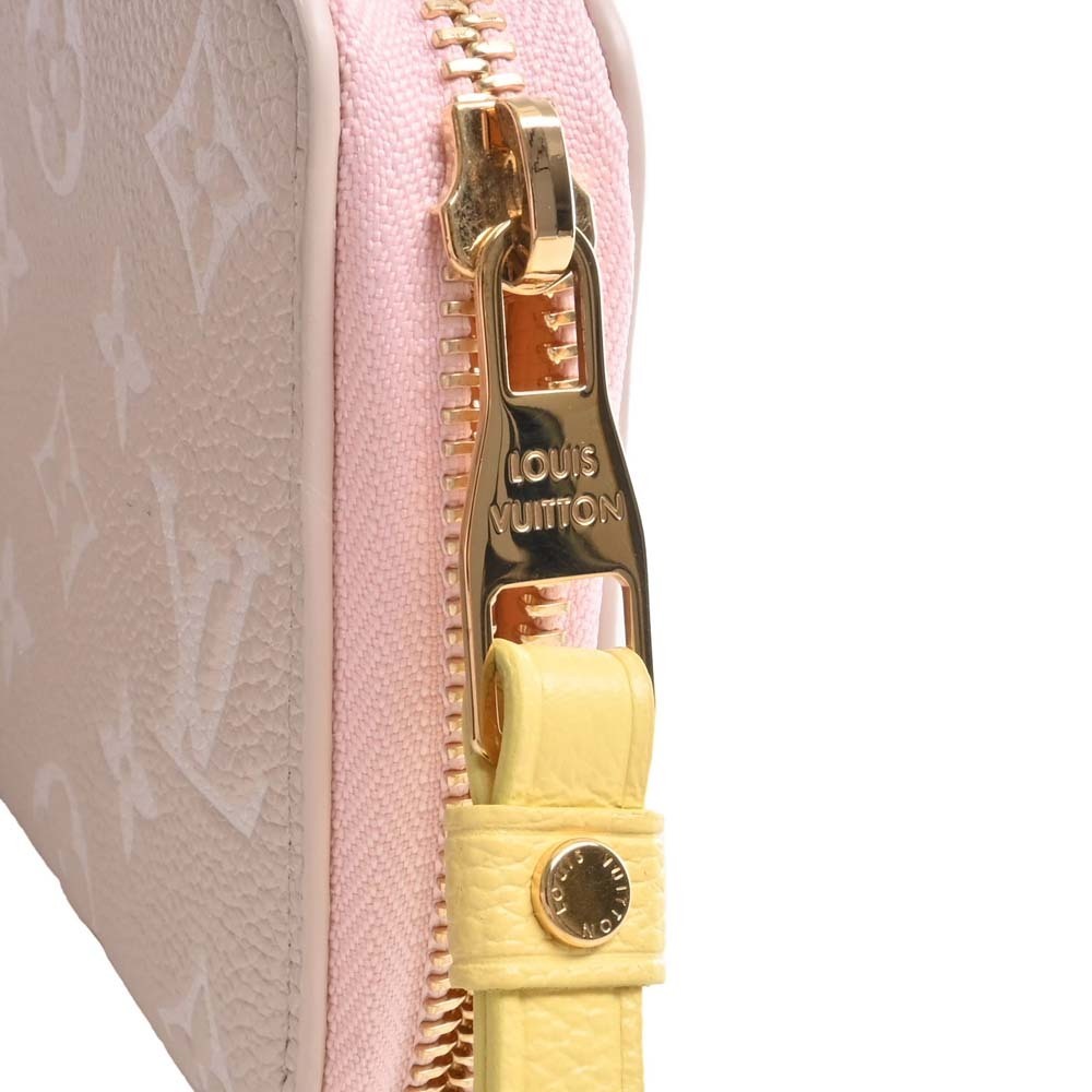LOUIS VUITTON Empreinte Zippy Round Long Wallet M81279 Pink Beige