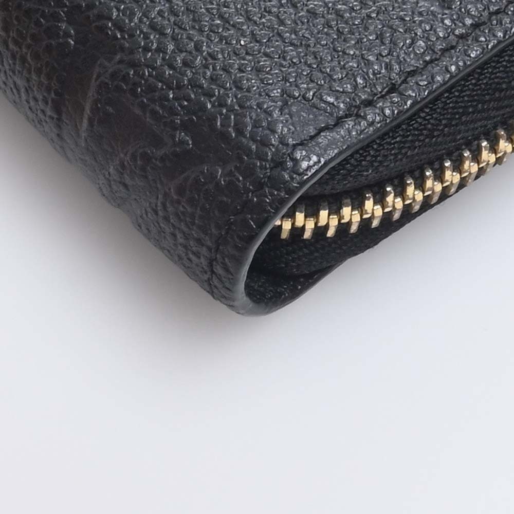 LOUIS VUITTON Empreinte Zippy Round Long Wallet M61864 Black