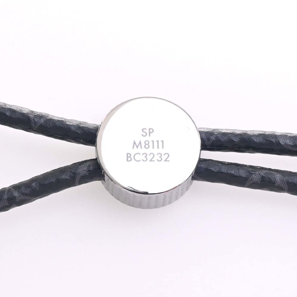 Shop Louis Vuitton Unisex Leather Silver Logo Bracelets (M8111E