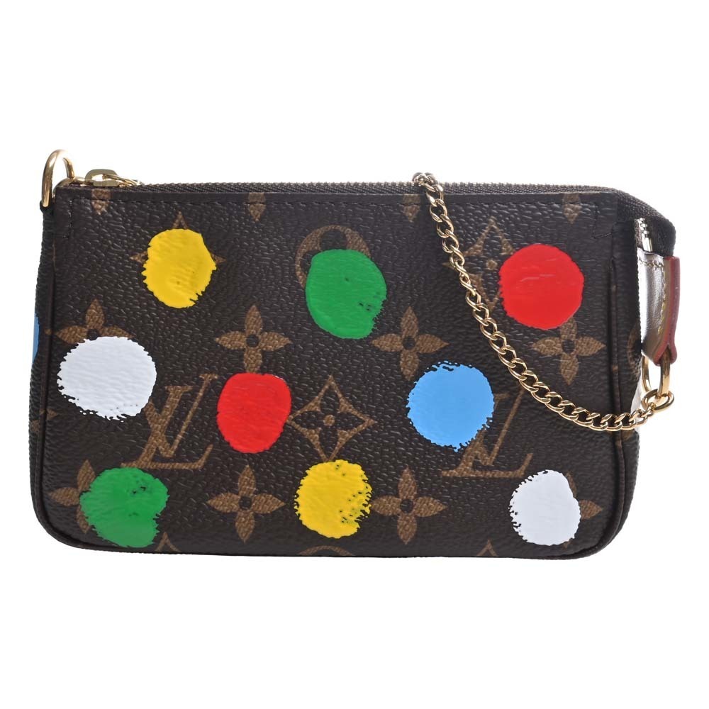 LOUIS VUITTON Yayoi Kusama Collaboration Monogram Pochette Accessoire Pouch  M81866 Brown Multicolor Women's | eLADY Globazone