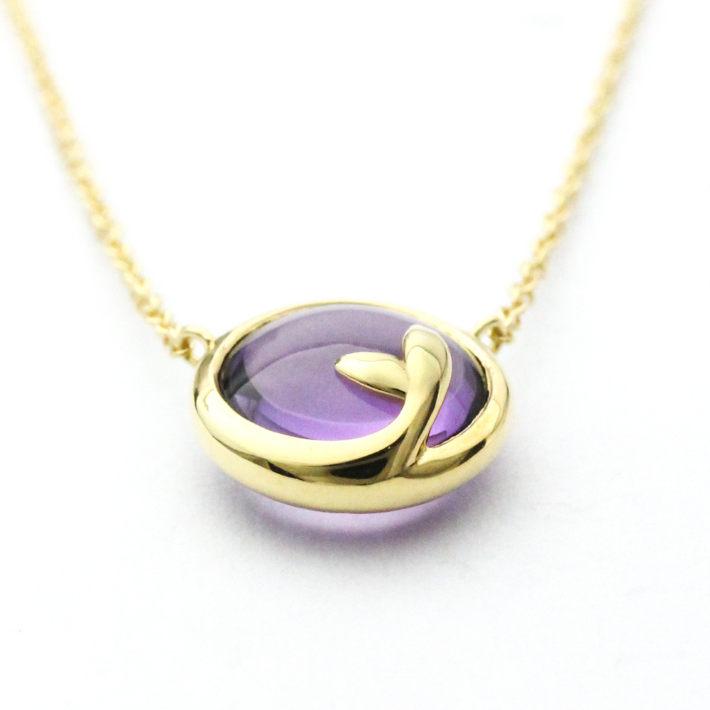 Louis Vuitton Amethyst Chain Pendant Necklace