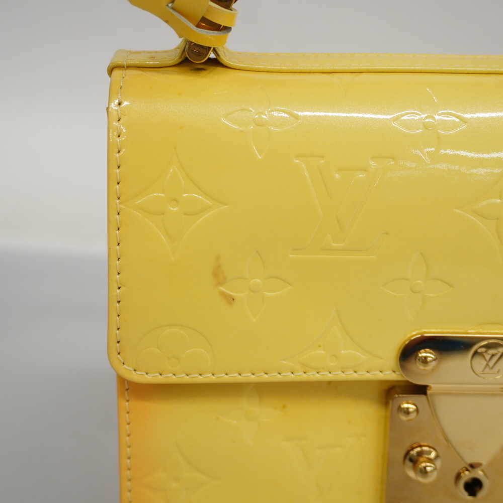3ae5361] Auth Louis Vuitton Handbag Monogram Vernis Spring Street