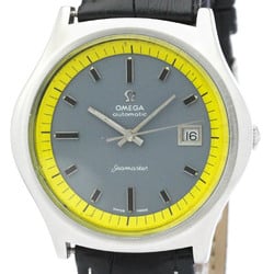 Vintage OMEGA Seamaster Big Yellow Steel Automatic Mens Watch 166.092 BF554606