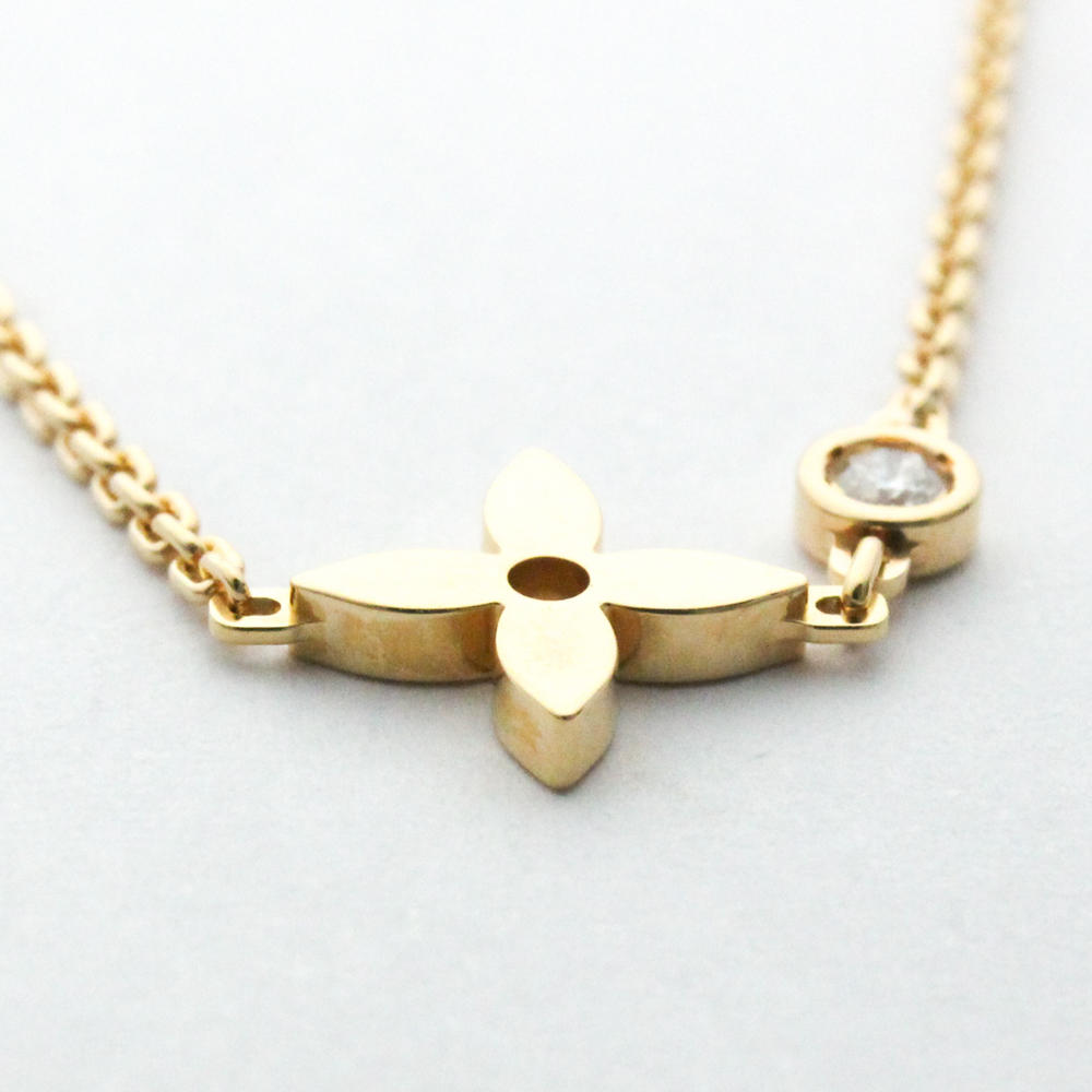 Louis Vuitton 18k Gold and Diamond Idylle Blossom Pendant Necklace