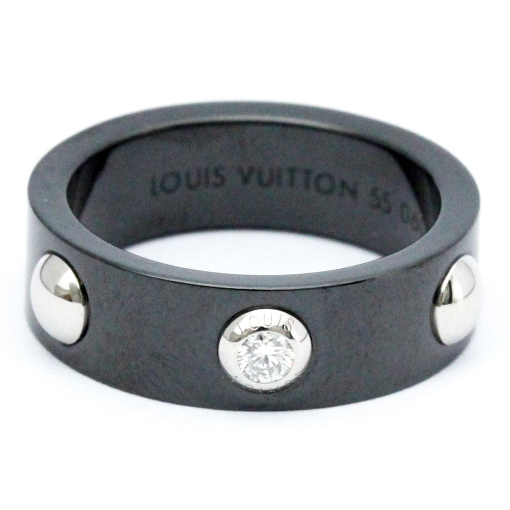 Louis Vuitton Petite Berg Crew Ring Ceramic,Platinum Fashion
