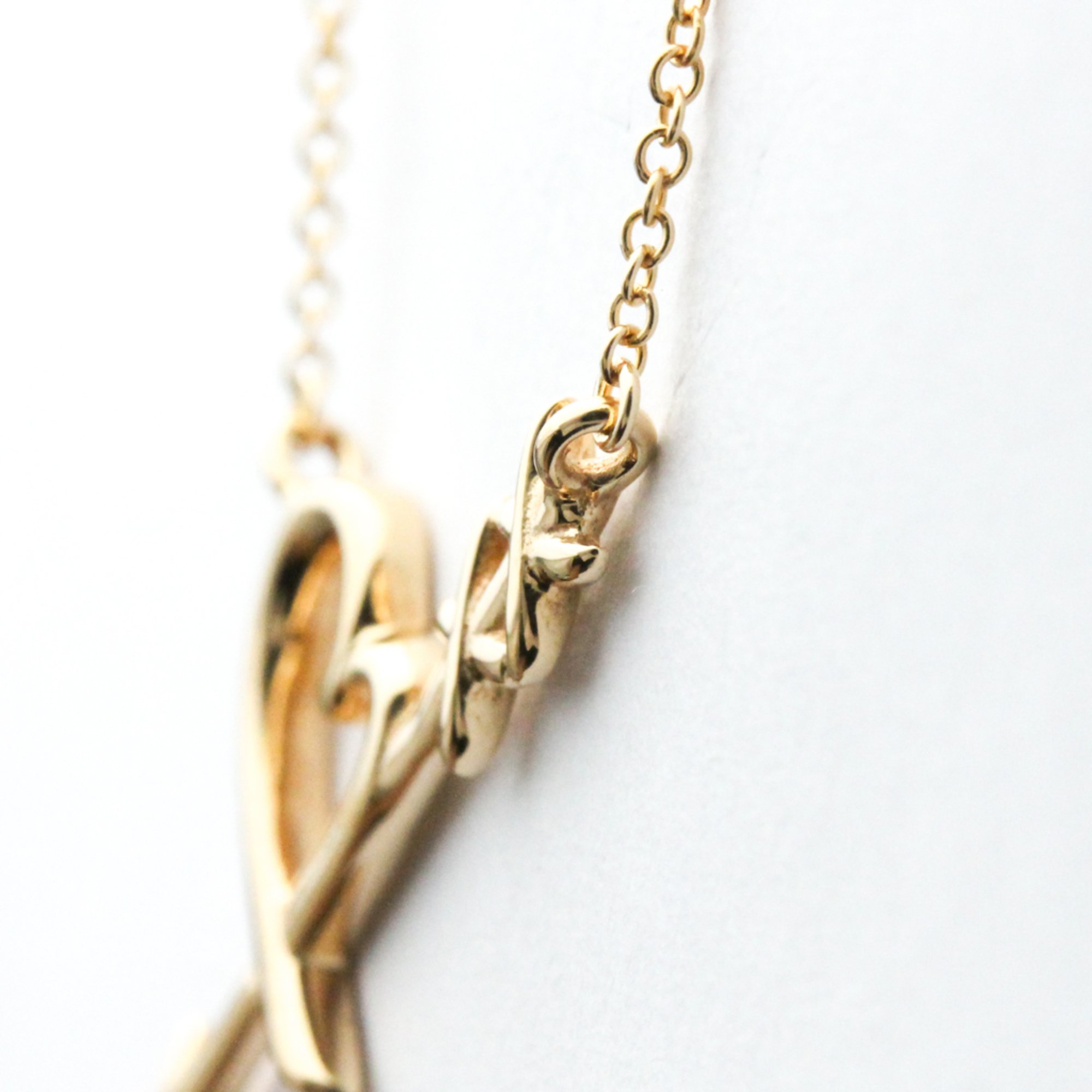 Tiffany Heart Arrow Necklace Pink Gold (18K) No Stone Men,Women Fashion Pendant Necklace (Pink Gold)