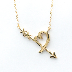 Tiffany Heart Arrow Necklace Pink Gold (18K) No Stone Men,Women Fashion Pendant Necklace (Pink Gold)