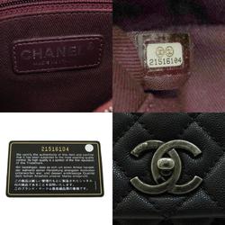 CHANEL Matelasse Handbag Caviar Skin Women's