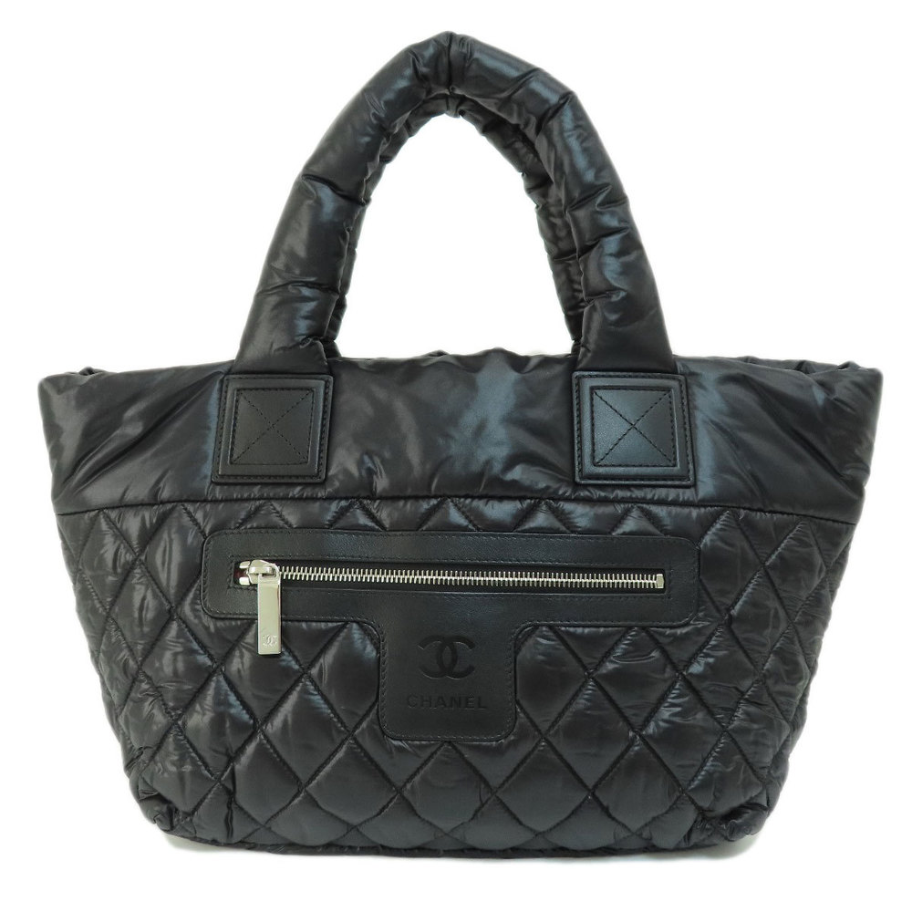 CHANEL Coco Cocoon Tote Handbag Nylon Material Women's
