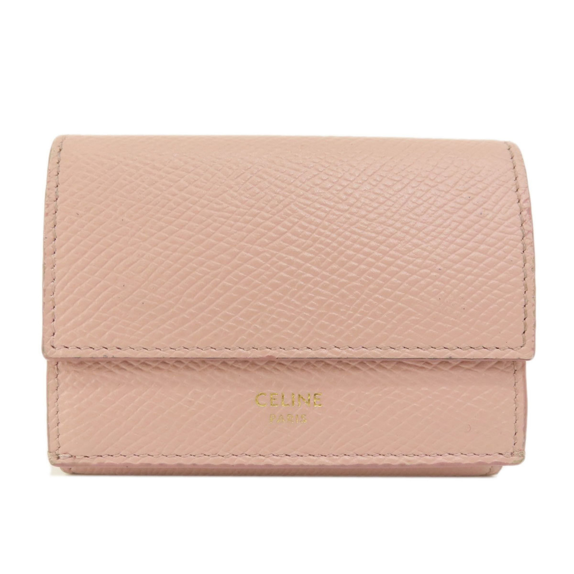 Celine Women's Leather Wallet (bi-fold) Pink