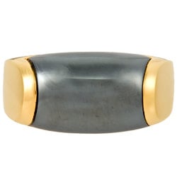 Bulgari BVLGARI Tronchette Ring Hematite K18YG #11.5