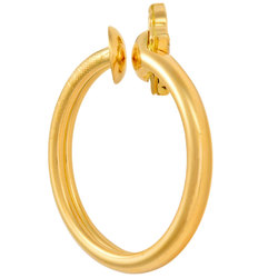 Cartier Hindu Diamond Hoop Earrings K18YG