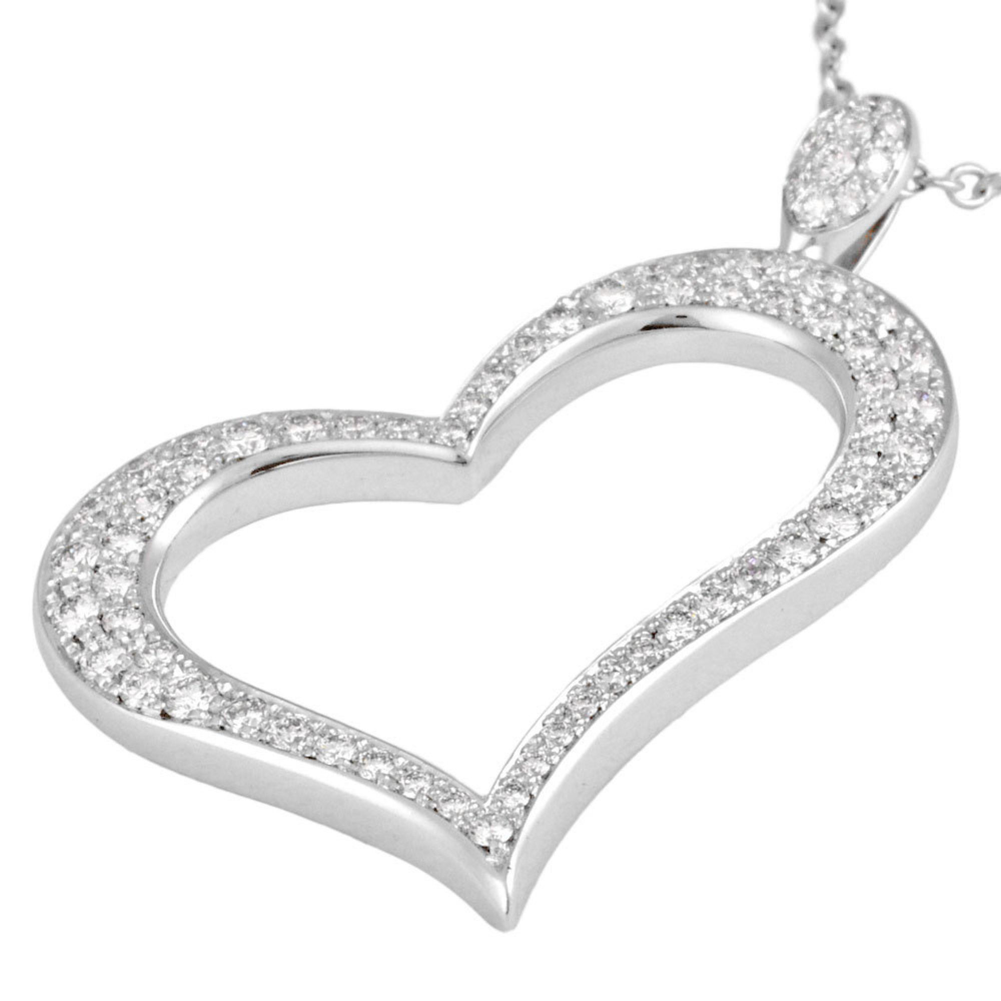 PIAGET Limelight Heart Diamond Necklace Medium K18WG Pendant G33L0700