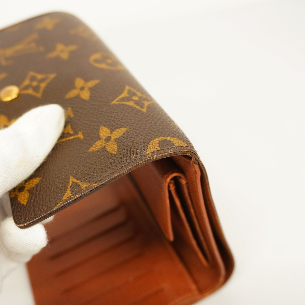 Louis Vuitton Monogram Porto Tresor Etuy Papier M61202 Unisex Wallet