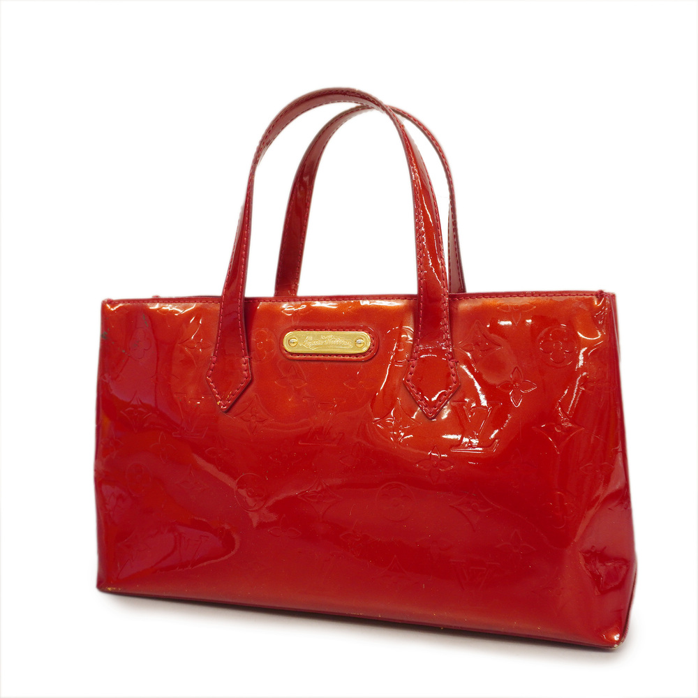Auth Louis Vuitton Monogram Vernis Wilshire PM M93642 Handbag