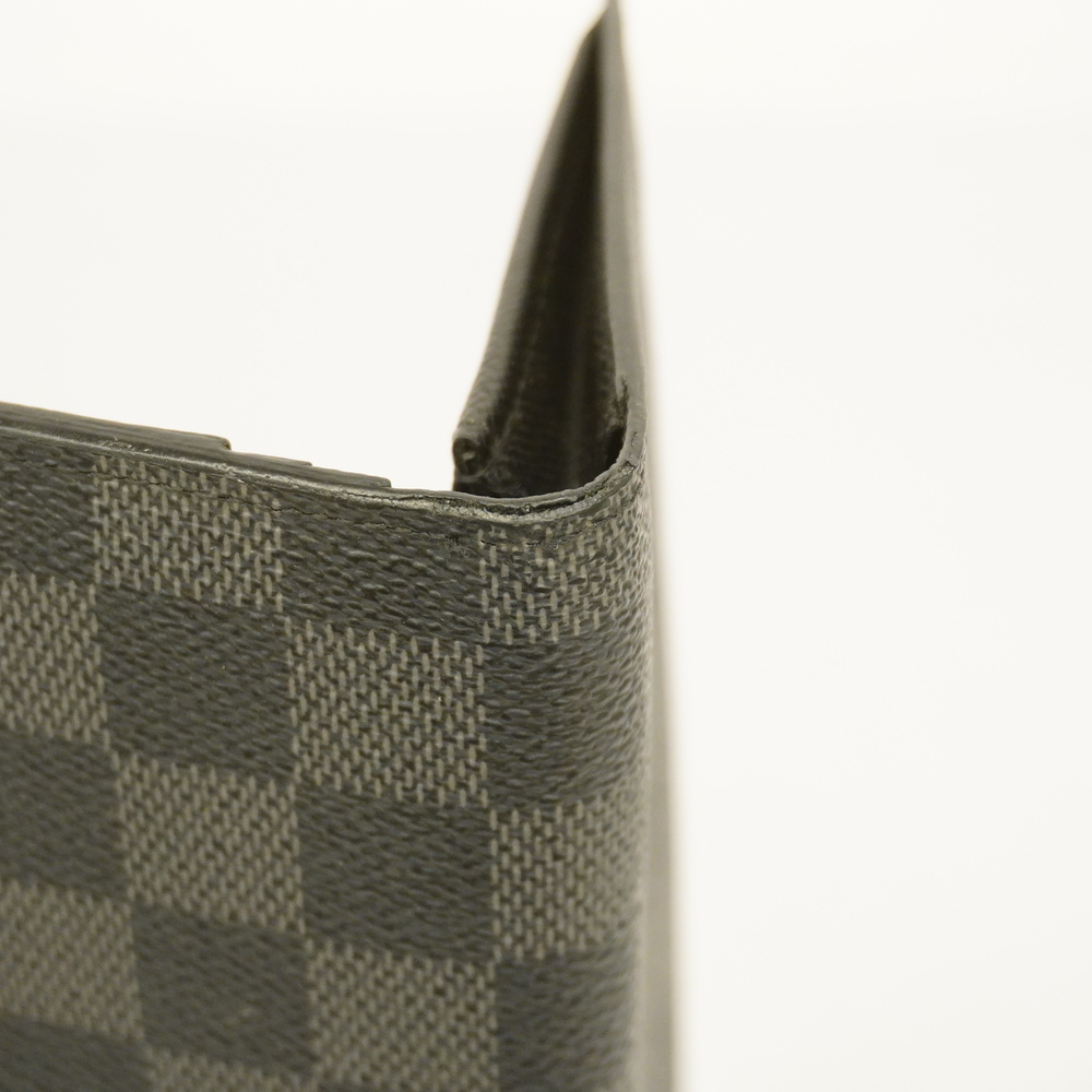 Auth Louis Vuitton Damier Graphite Portefeuille Brother N62665