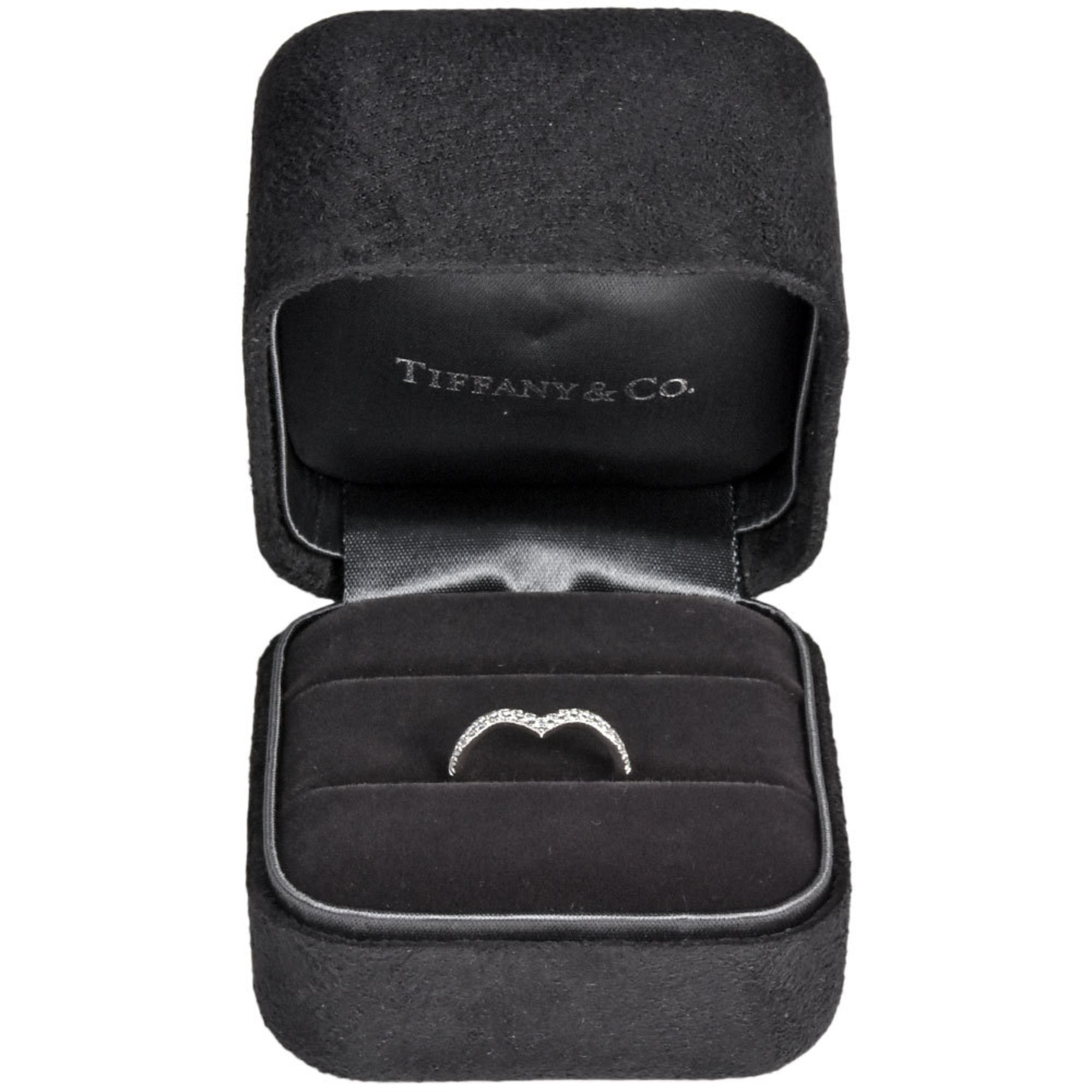 Tiffany Tiffany&Co Soleste V Ring Diamond Pt950 #6.5