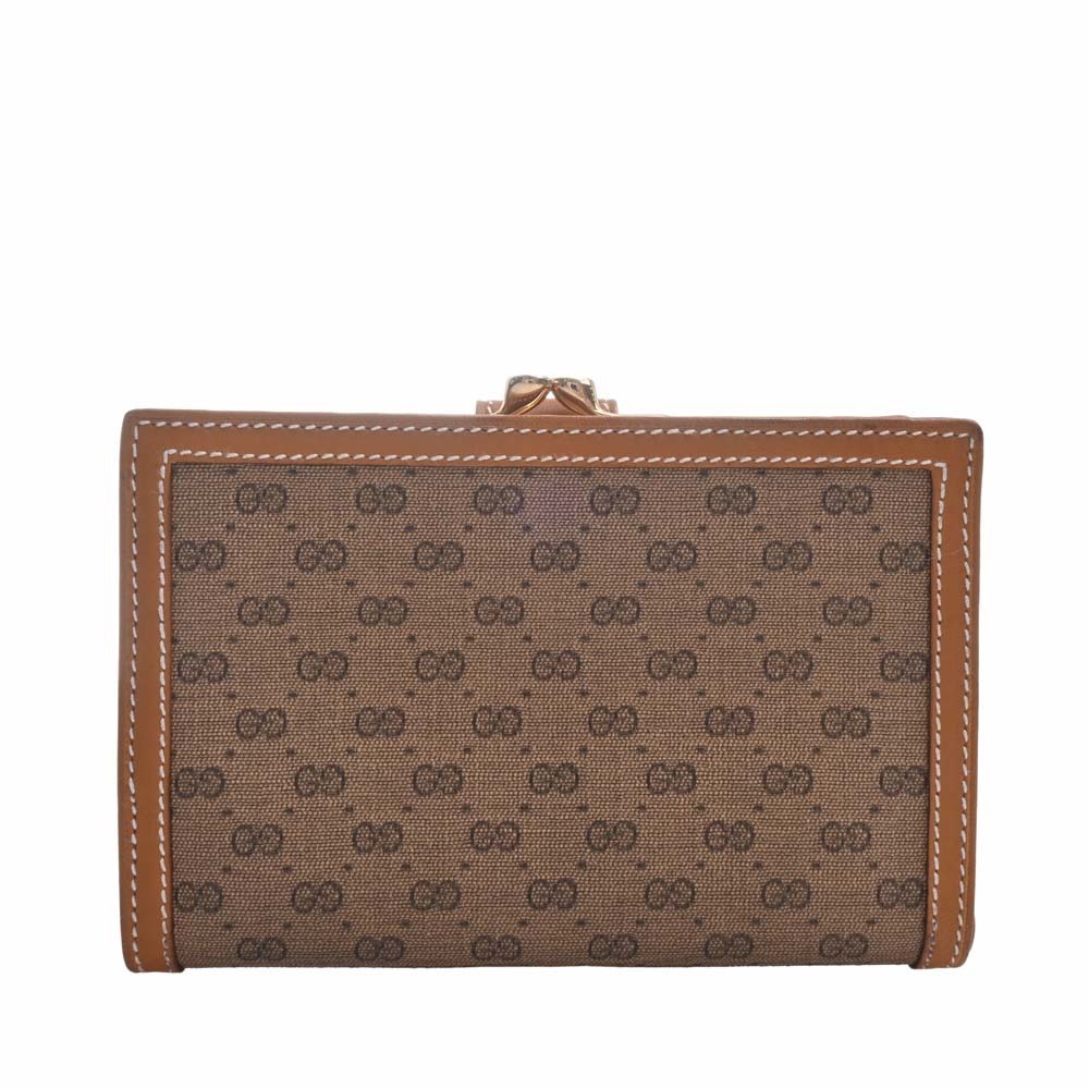 Gucci, Bags, Gucci Authentic Gg Logo Pvc Leather Long Bifold Wallet
