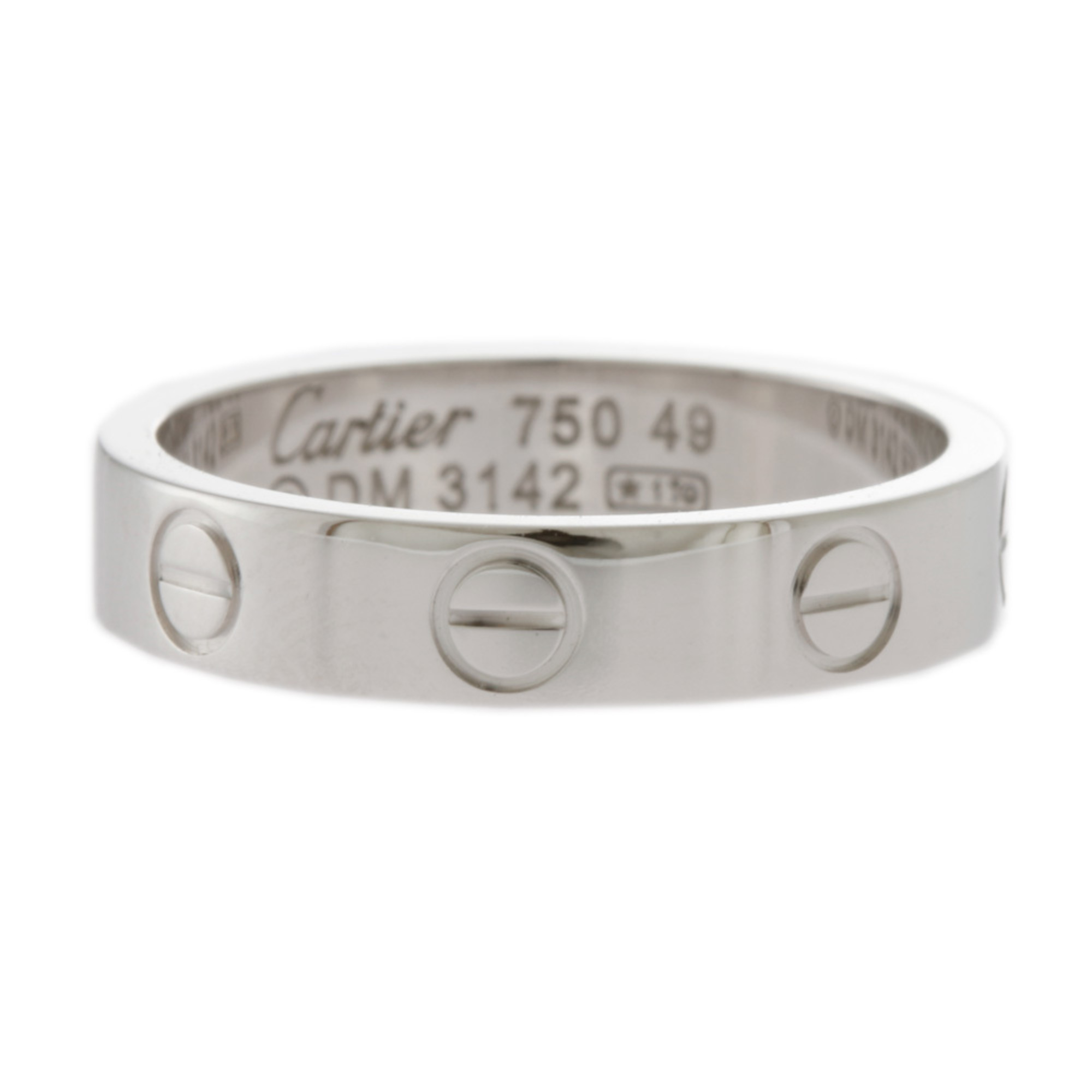 Cartier Love Ring No. 9 K18 White Gold Ladies CARTIER
