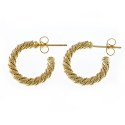 Tiffany Hoop Earrings K18 Yellow Gold Women's TIFFANY&Co.