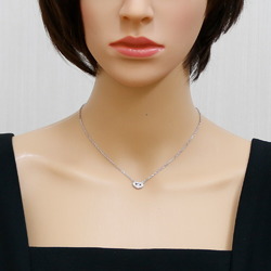 Cartier C Heart Diamond Necklace K18 White Gold Ladies CARTIER