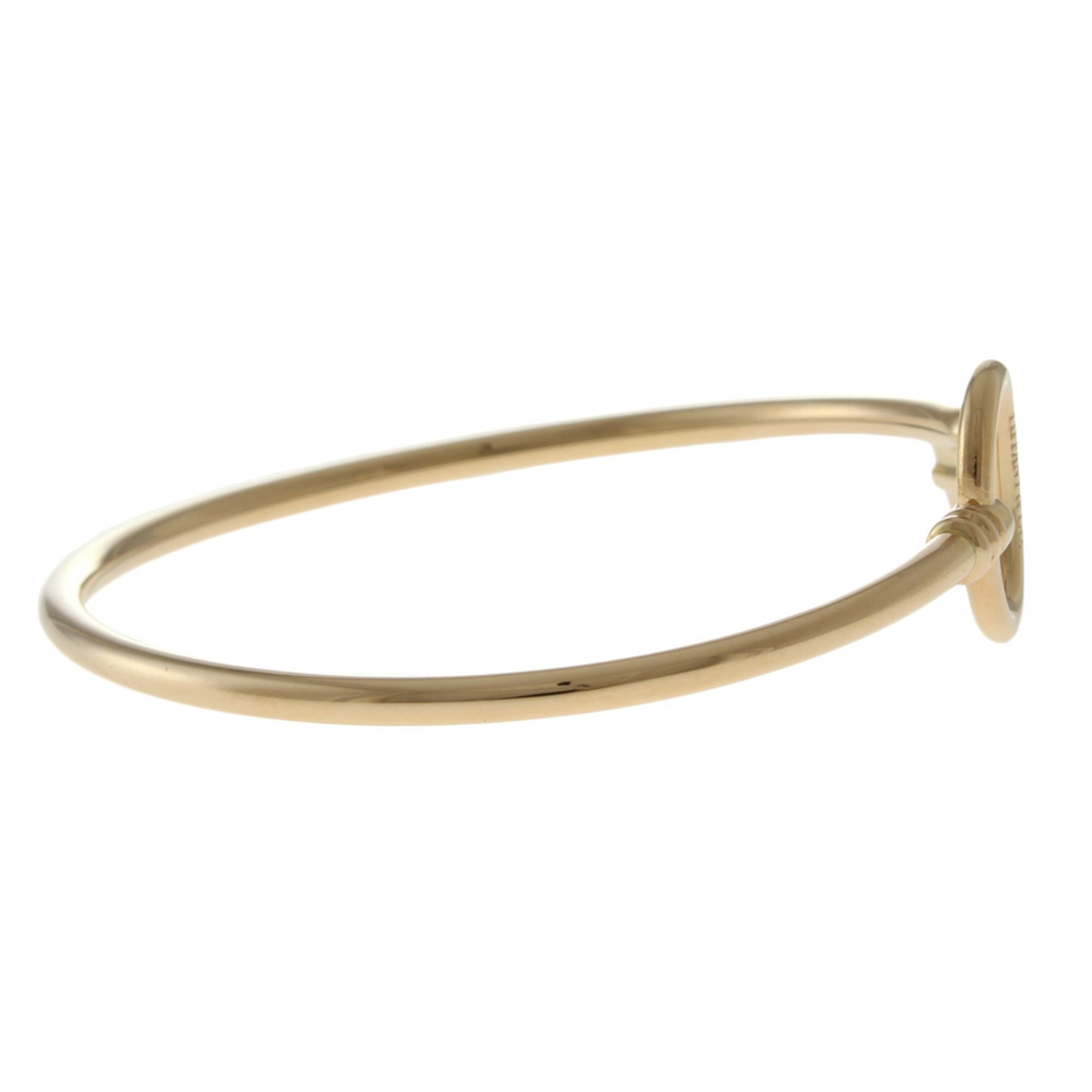 Tiffany Key Wire Bangle K18 Pink Gold Women's TIFFANY&Co.