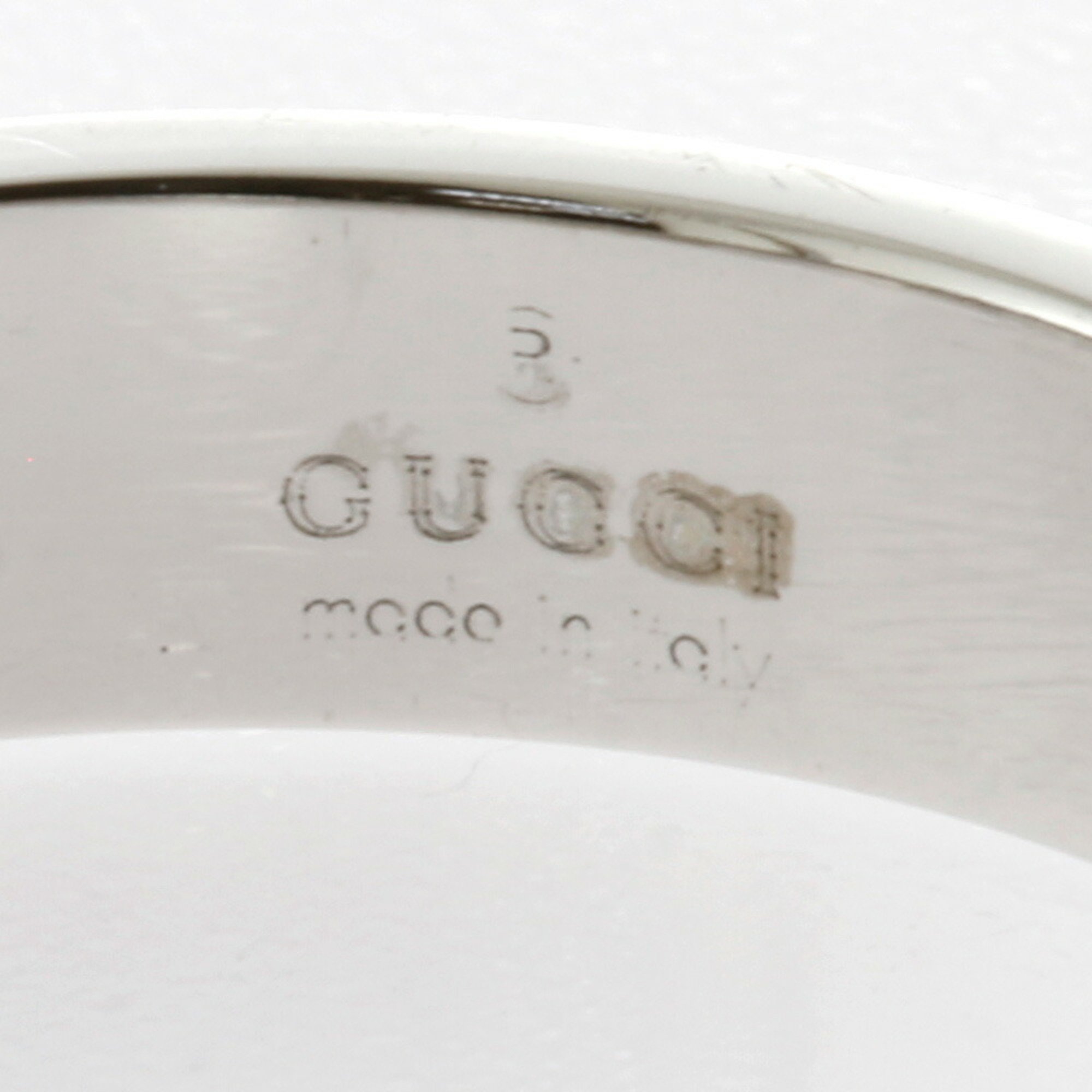 Gucci Icon Ring Size 10.5 K18 White Gold Women's GUCCI