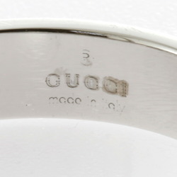 Gucci Icon Ring Size 10.5 K18 White Gold Women's GUCCI