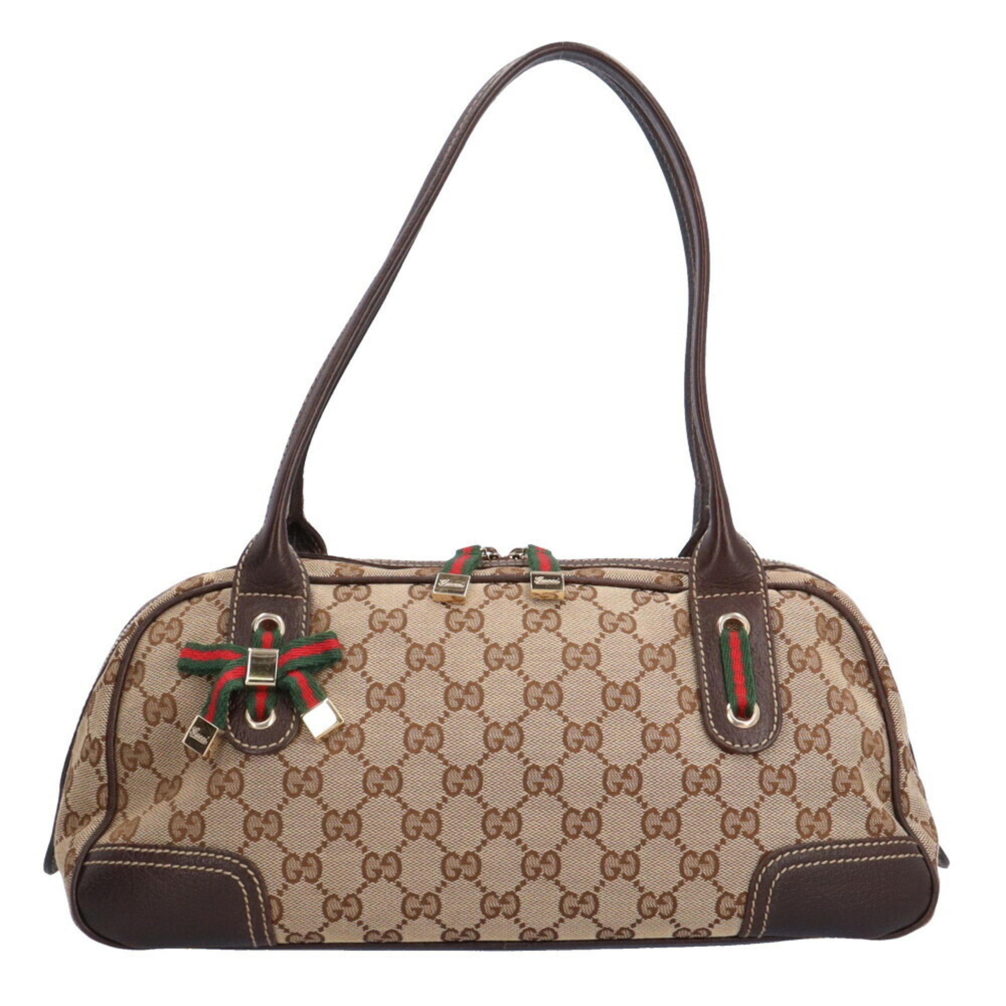 Gucci Sherry Shoulder Bag GG Canvas Beige Women's GUCCI