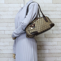 Gucci Sherry Shoulder Bag GG Canvas Beige Women's GUCCI