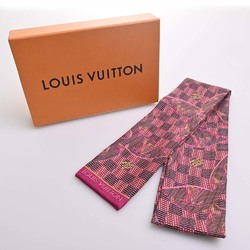 LOUIS VUITTON Silk Bandeau Monogram LV Pop Scarf Muffler MP2499 Pink  Multicolor Women's