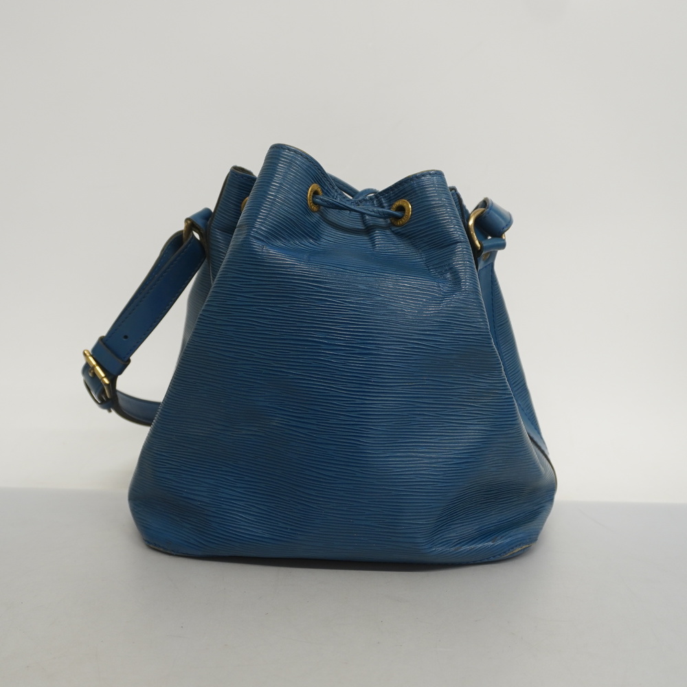 Auth Louis Vuitton Epi Petit Noe M44105 Women's Shoulder Bag Toledo Blue
