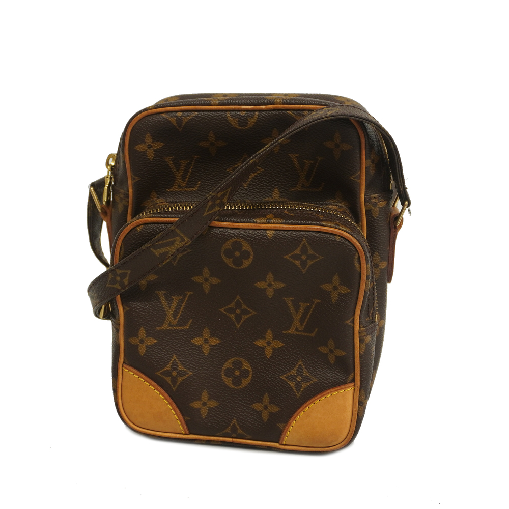 Authentic LOUIS VUITTON Monogram  M45236 Shoulder Bag Brown Leather