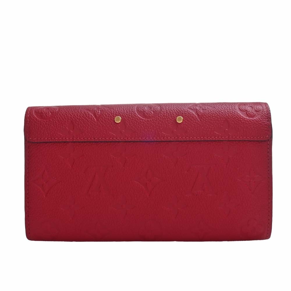 LOUIS VUITTON Empreinte Portefeuil Metis Bifold Long Wallet M62459 Red  Women's