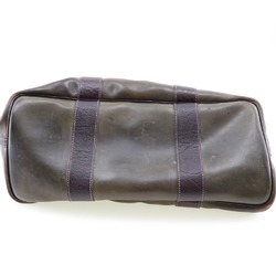 Hermes Garden Party PM Tote Bag Amazonia France Brown Shoulder Handbag Snap Button Unisex