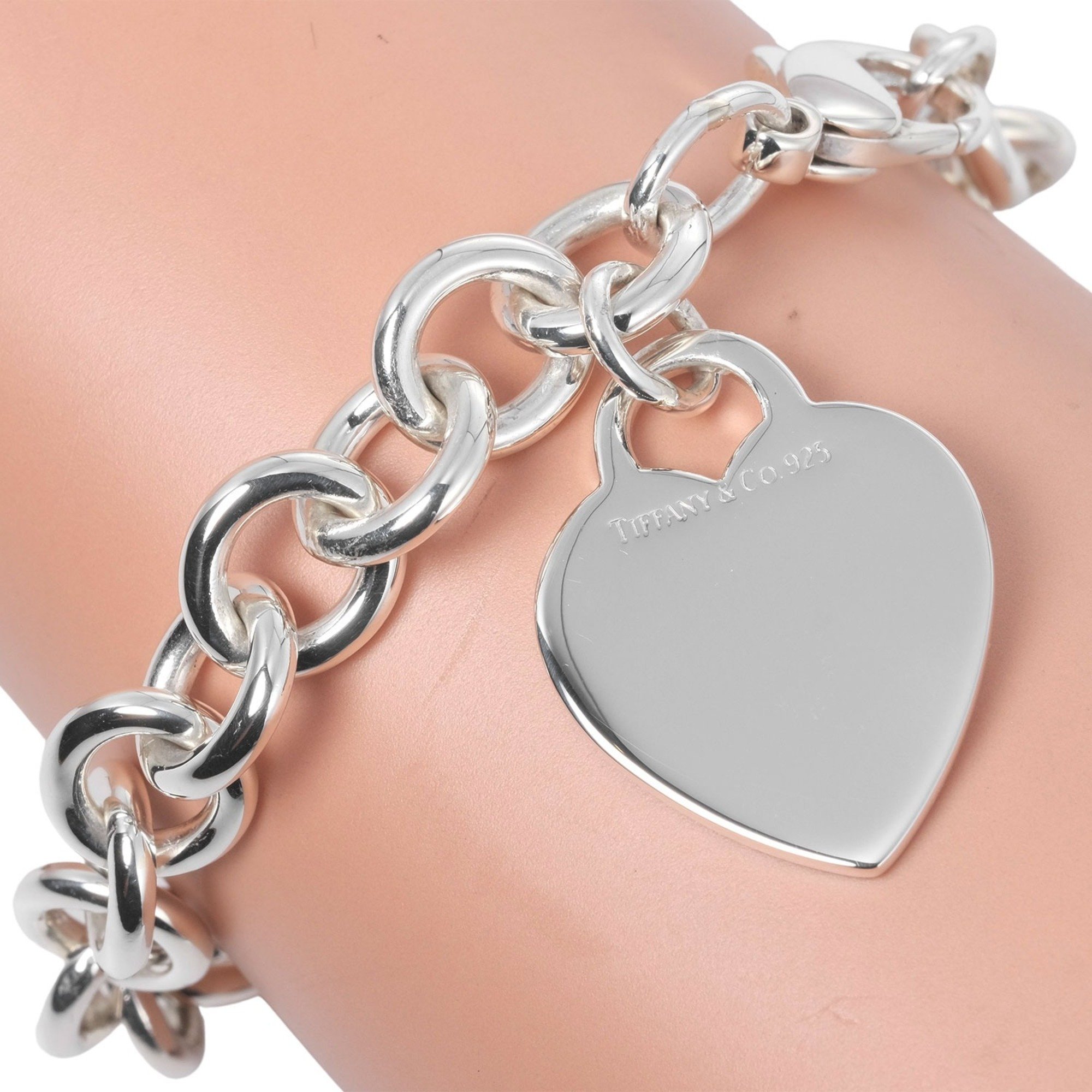 Tiffany Return Toe Heart Tag Bracelet Silver 925 TIFFANY&Co. Women's