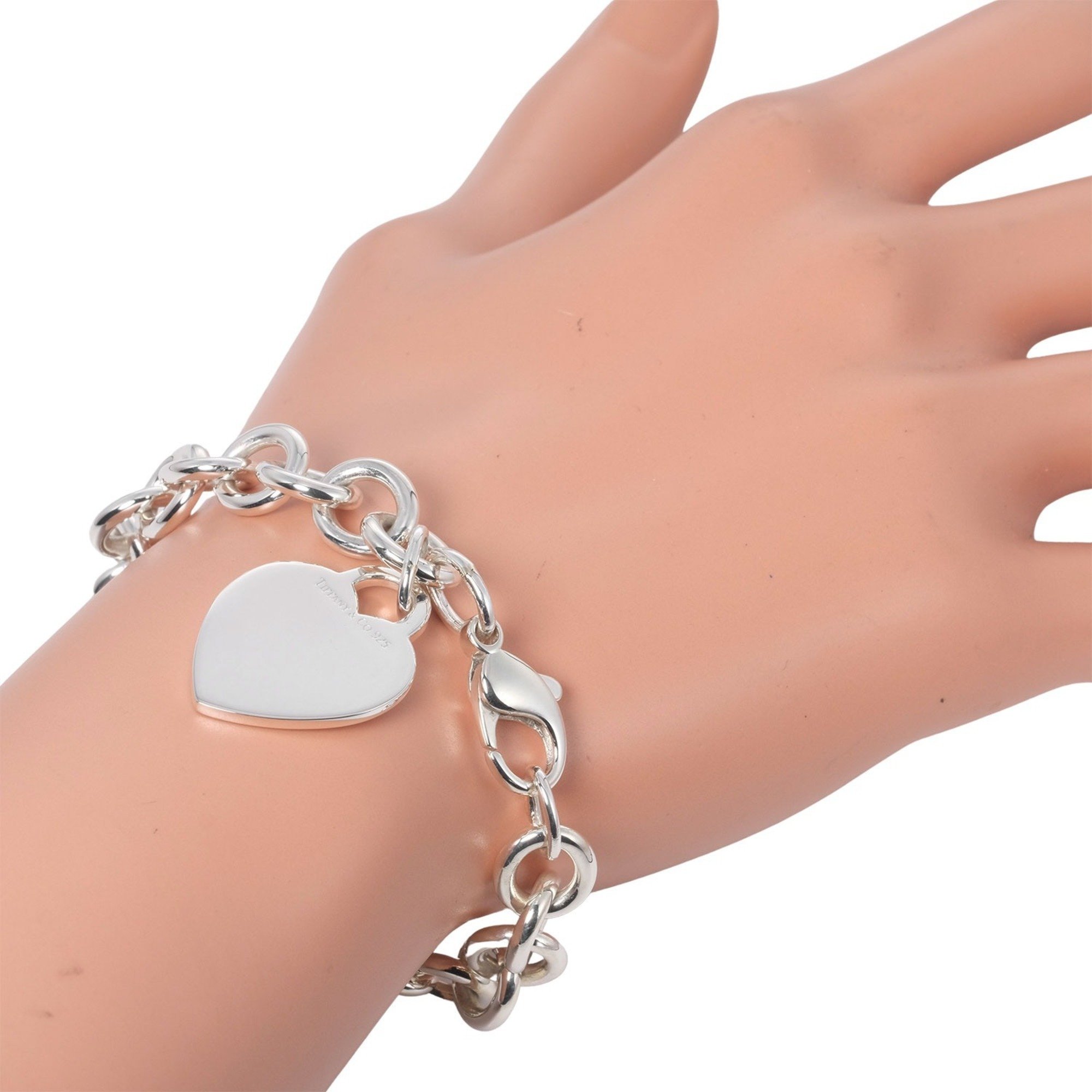 Tiffany Return Toe Heart Tag Bracelet Silver 925 TIFFANY&Co. Women's