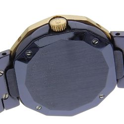 Corum Admiral's Cup Watch Date 39.610.30 V050 Gun Blue x YG Navy Quartz Analog Display Ladies Dial
