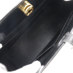 Hermes Dalvy MM Handbag Box Calf Black 〇Z Ladies