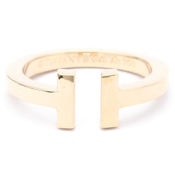 Tiffany T Square Ring Pink Gold (18K) Fashion No Stone Band Ring Pink Gold