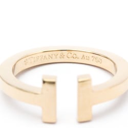 Tiffany T Square Ring Pink Gold (18K) Fashion No Stone Band Ring Pink Gold