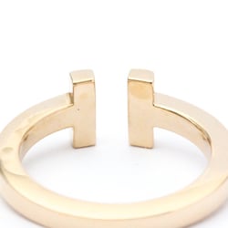 Tiffany T Square Ring Pink Gold (18K) Fashion No Stone Band Ring Pink Gold