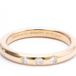 Tiffany Stacking Band Ring Elsa Peretti Pink Gold (18K) Fashion Diamond Band Ring Carat/0.06 Pink Gold