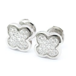 Van Cleef & Arpels Pure Alhambra Earrings Diamond White Gold (18K) Stud Earrings Silver