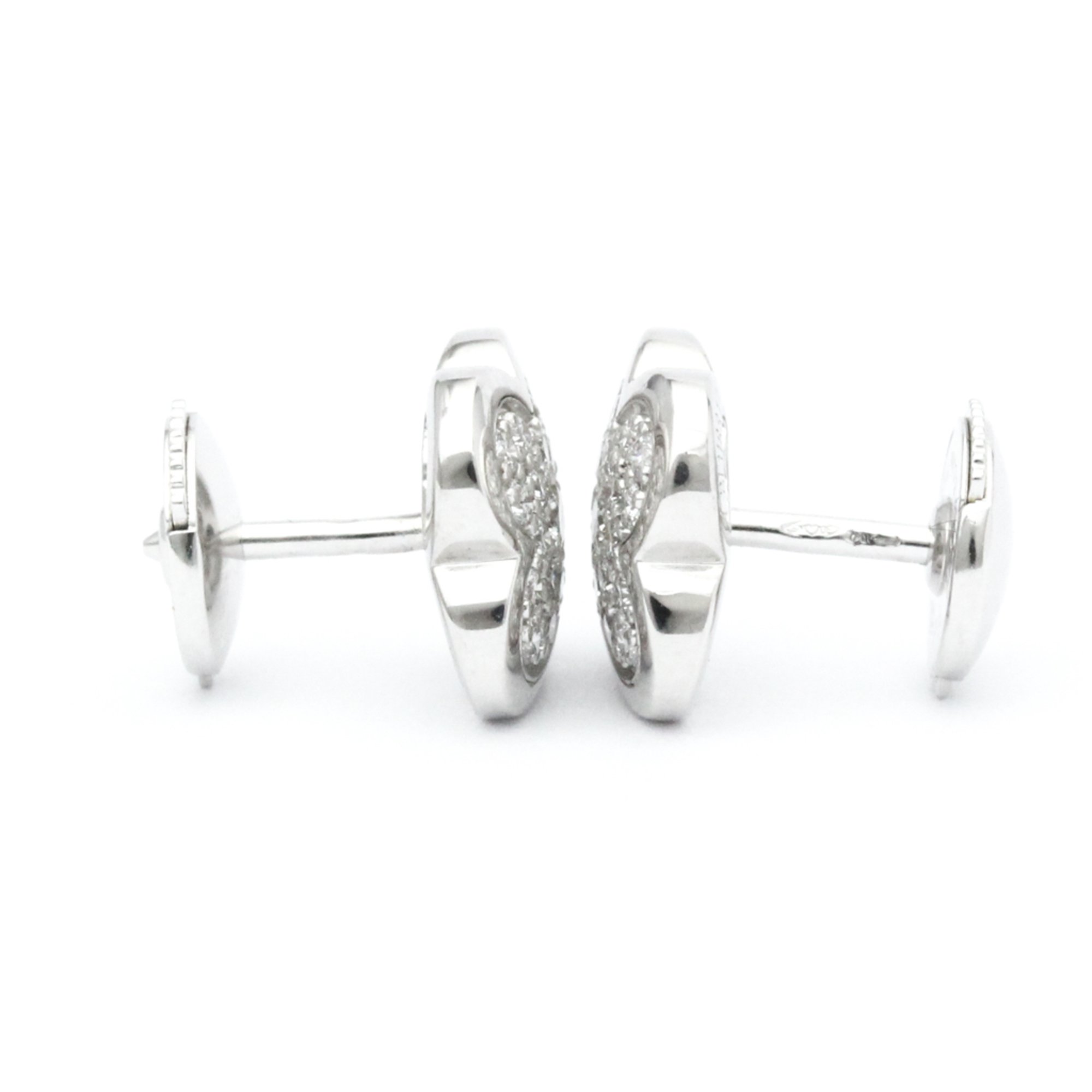 Van Cleef & Arpels Pure Alhambra Earrings Diamond White Gold (18K) Stud Earrings Silver
