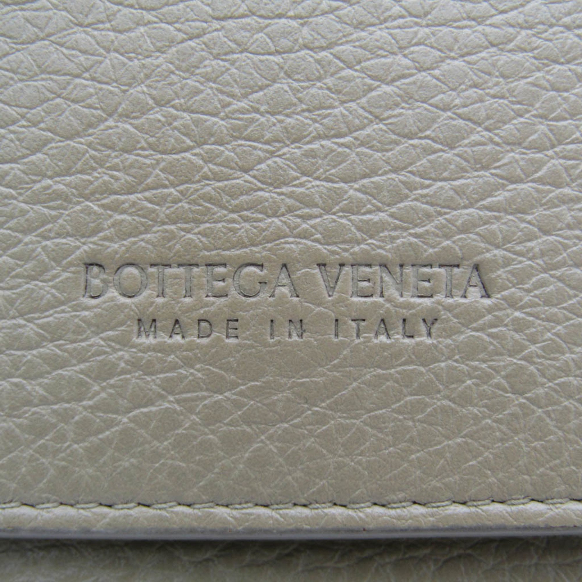 Bottega Veneta 649537 Men's  Long Wallet (bi-fold) Beige