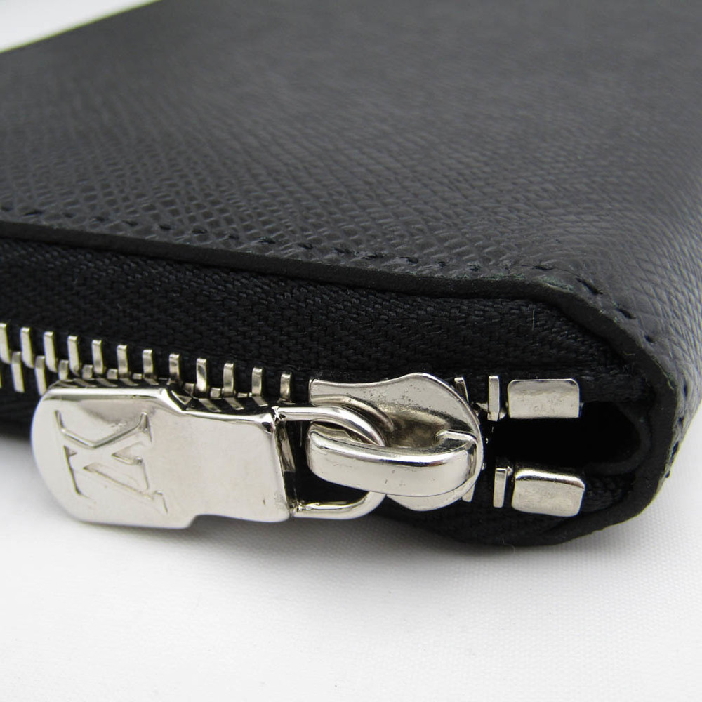 LOUIS VUITTON purse M30503 Zippy Wallet Vertical Taiga Black mens