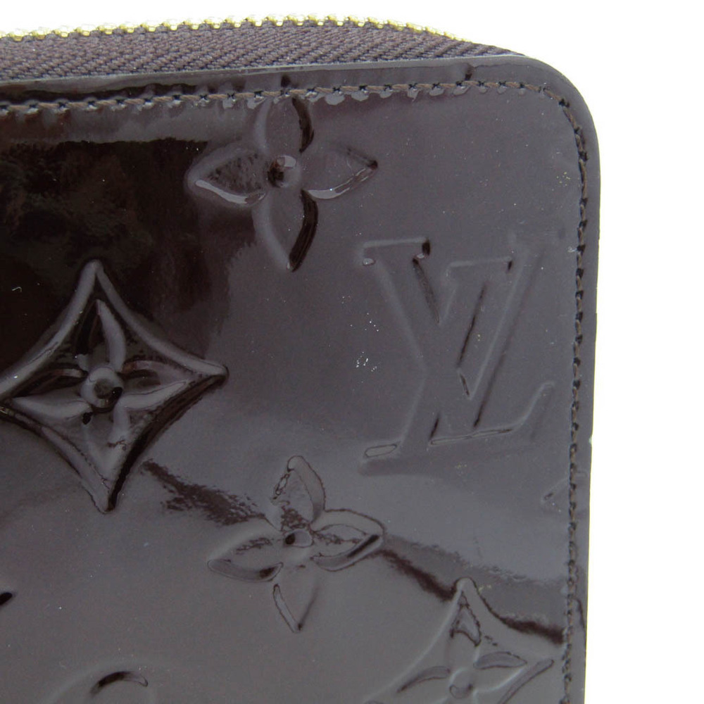 LOUIS VUITTON Long Zippy Wallet Monogram Vernis Leather Amarante M93522  68AD225