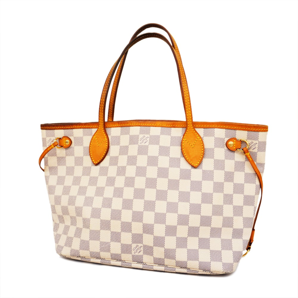 Auth Louis Vuitton Damier Azur Neverfull PM N51110 Women's Tote Bag